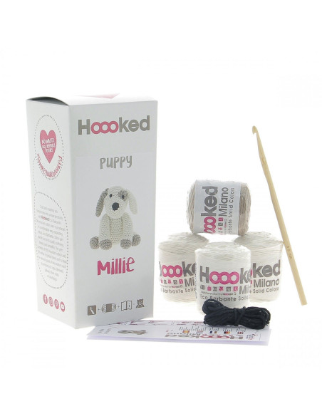 Kit de crochê - Millie o cão