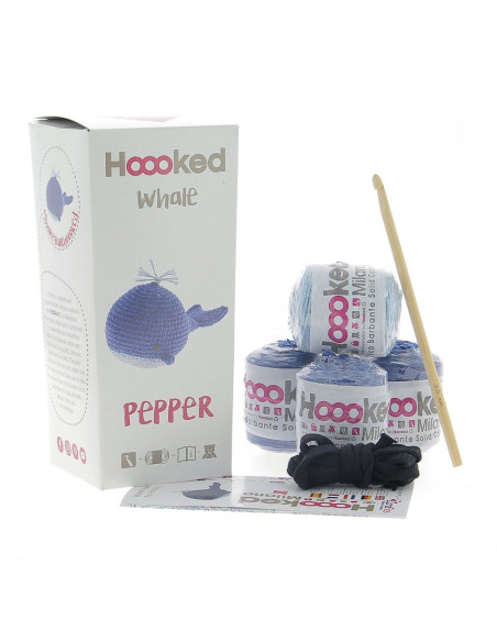 Kit de crochê - Pepper a baleia