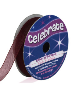 Fita de organza Celebrate ameixa - 9 mm x 8 m