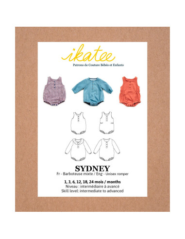 Molde de macacão Sydney - Ikatee