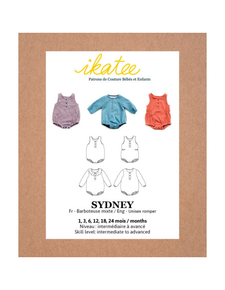 Molde de macacão Sydney - Ikatee