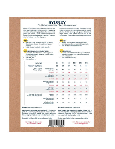 Molde de macacão Sydney - Ikatee