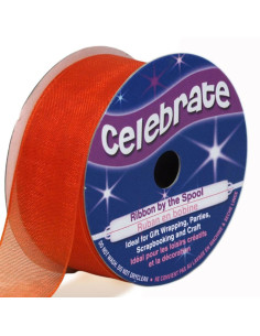 Fita de organza Celebrate laranja - 20 mm x 5 m