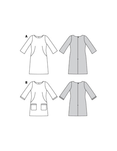 Molde de vestido - Burda 6149