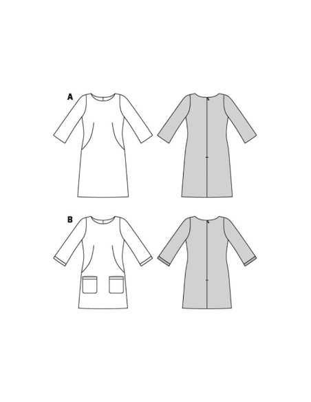 Molde de vestido - Burda 6149