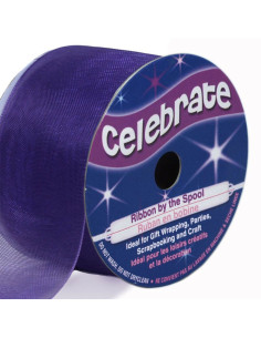 Fita de organza Celebrate violeta - 32 mm x 5 m