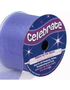 Fita de organza Celebrate lilás - 32 mm x 5 m
