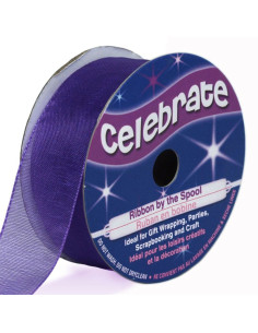 Fita de organza Celebrate violeta - 20 mm x 5 m