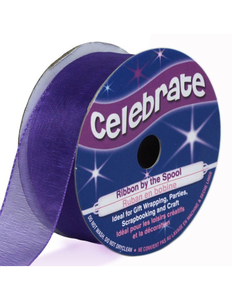 Fita de organza Celebrate violeta - 20 mm x 5 m