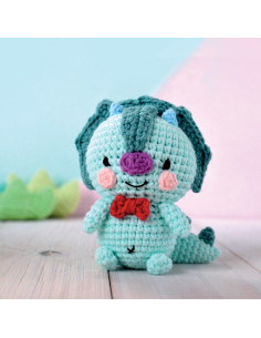 Kit de crochê minigurumi - Taro o dinossauro 2