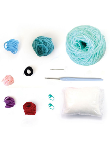 Kit de crochê minigurumi - Taro o dinossauro