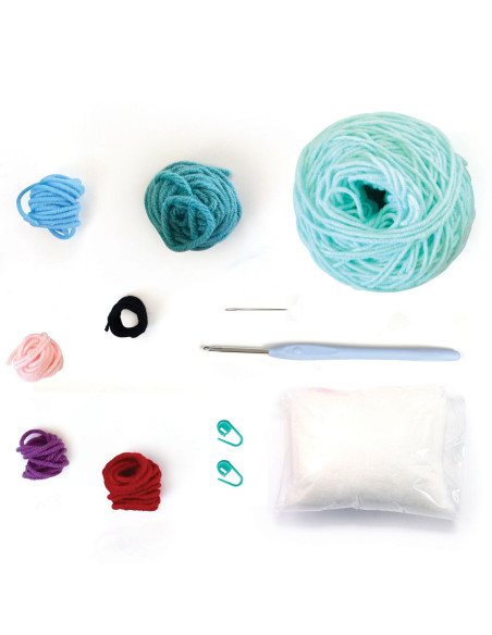 Kit de crochê minigurumi - Taro o dinossauro