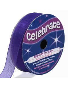 Fita de organza Celebrate violeta - 12 mm x 6 m