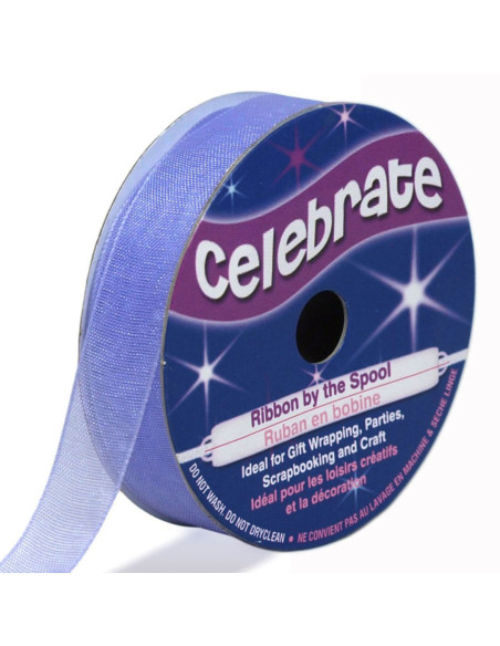 Fita de organza Celebrate lilás - 12 mm x 6 m
