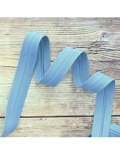 Viés de algodão orgânico - Azul jeans
