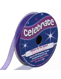 Fita de organza Celebrate violeta - 6 mm x 8 m