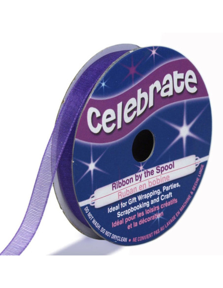 Fita de organza Celebrate violeta - 6 mm x 8 m