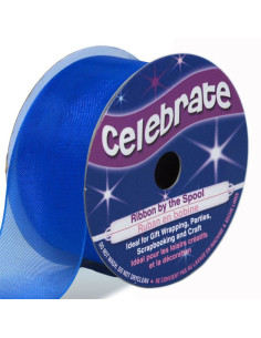Fita de organza Celebrate azul royal - 25 mm x 5 m