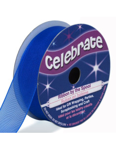 Fita de organza Celebrate azul royal - 20 mm x 5 m