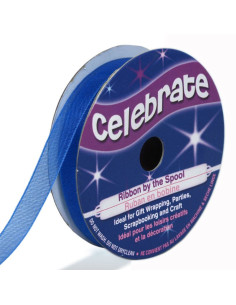Fita de organza Celebrate azul royal - 9 mm x 8 m