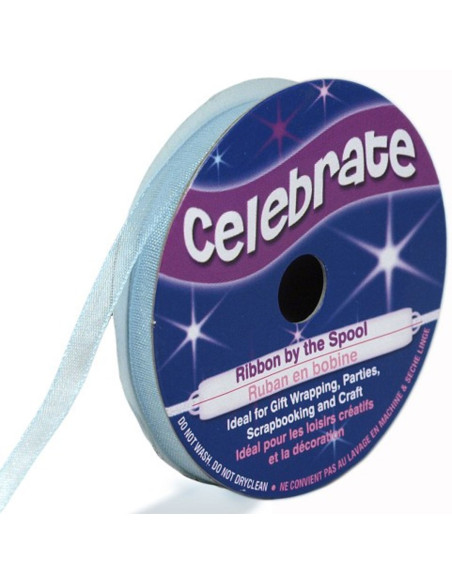 Fita de organza Celebrate azul céu - 6 mm x 8 m