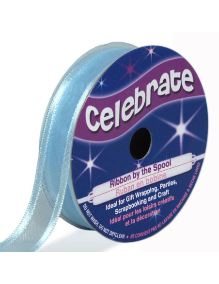Fita de organza Celebrate azul céu - 12 mm x 5 m
