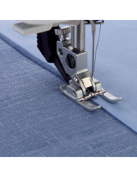 Calcador de aplicação aberto de 6 mm com sistema IDT Pfaff