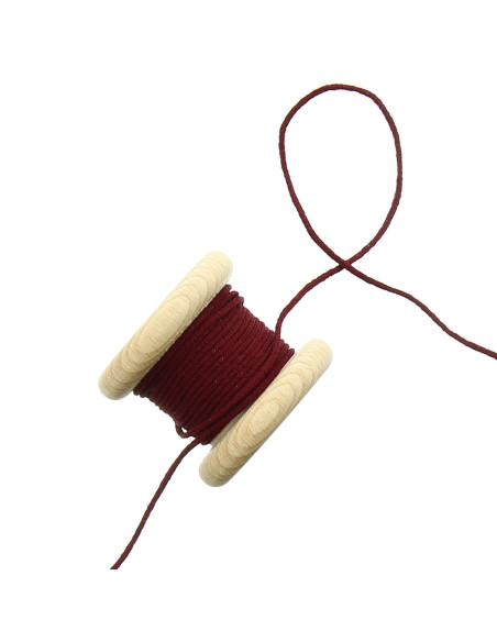Cordão elástico 2,5 mm - Bordeaux