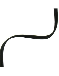 Cordão duplo de viés coberto mate - Preto