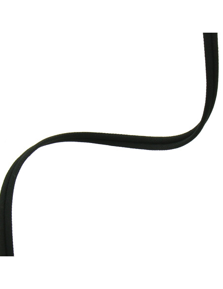 Cordão duplo de viés coberto mate - Preto