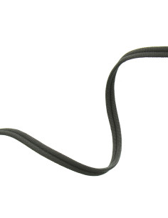 Cordão duplo de viés coberto mate - Cinza antracite