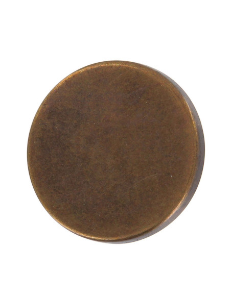 Botão plano com cauda - Bronze