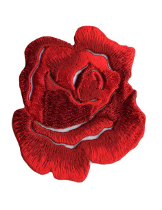 Emblema termocolante grande rosa - Vermelho