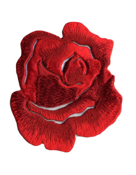 Emblema termocolante grande rosa - Vermelho