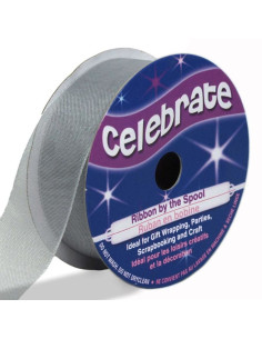 Fita de organza Celebrate prata - 20 mm x 5 m