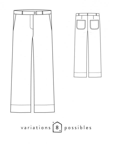 Molde de calça Allure - Atelier Scämmit