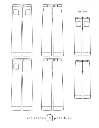Molde de calça Allure - Atelier Scämmit