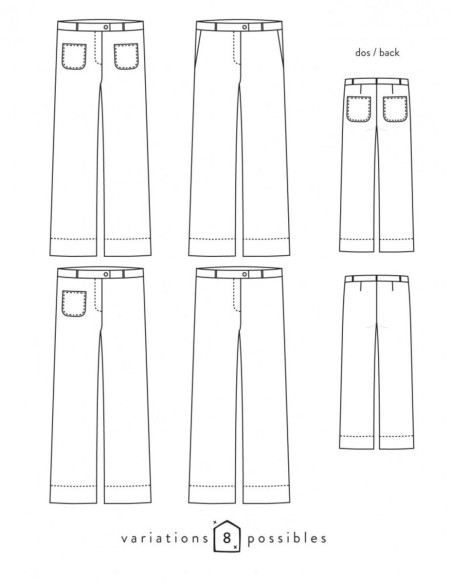 Molde de calça Allure - Atelier Scämmit