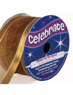 Fita de organza Celebrate ouro - 32 mm x 4 m
