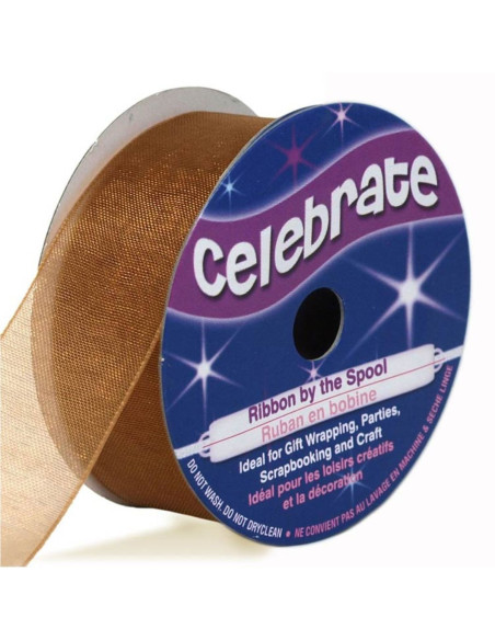 Fita de organza Celebrate cobre - 20 mm x 5 m