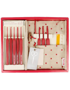 Conjunto de agulhas de crochê Tulip Etimo Red