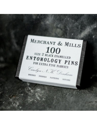Caixa de 100 alfinetes ultra-finos black Merchant & Mills