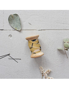 Viés viscose Windy Mustard por metro - Atelier Brunette