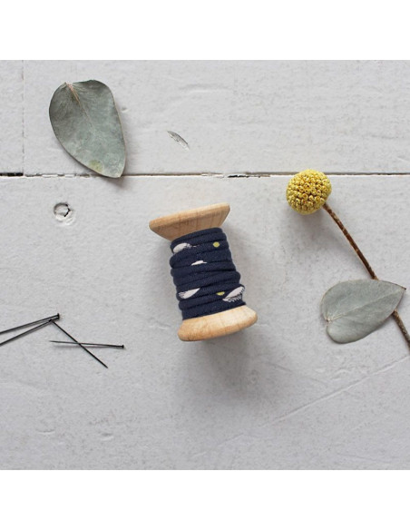 Pesponto viscose Seed Night por metro - Atelier Brunette