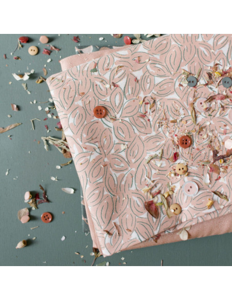 Tecido gaze de algodão Petal Maple - Atelier Brunette