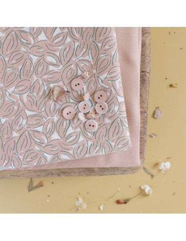 Tecido gaze de algodão Petal Maple - Atelier Brunette