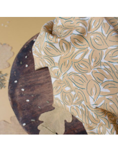 Tecido gaze de algodão Petal Mustard - Atelier Brunette
