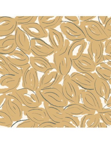 Tecido gaze de algodão Petal Mustard - Atelier Brunette