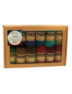 Conjunto de 12 mini novelos Scheepjes Soft Fun - Jewel