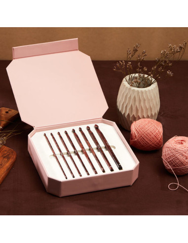 Conjunto de luxo ganchos KnitPro Symfonie Rose